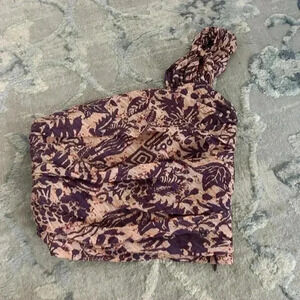 Zara‎ one shoulder crop top XS